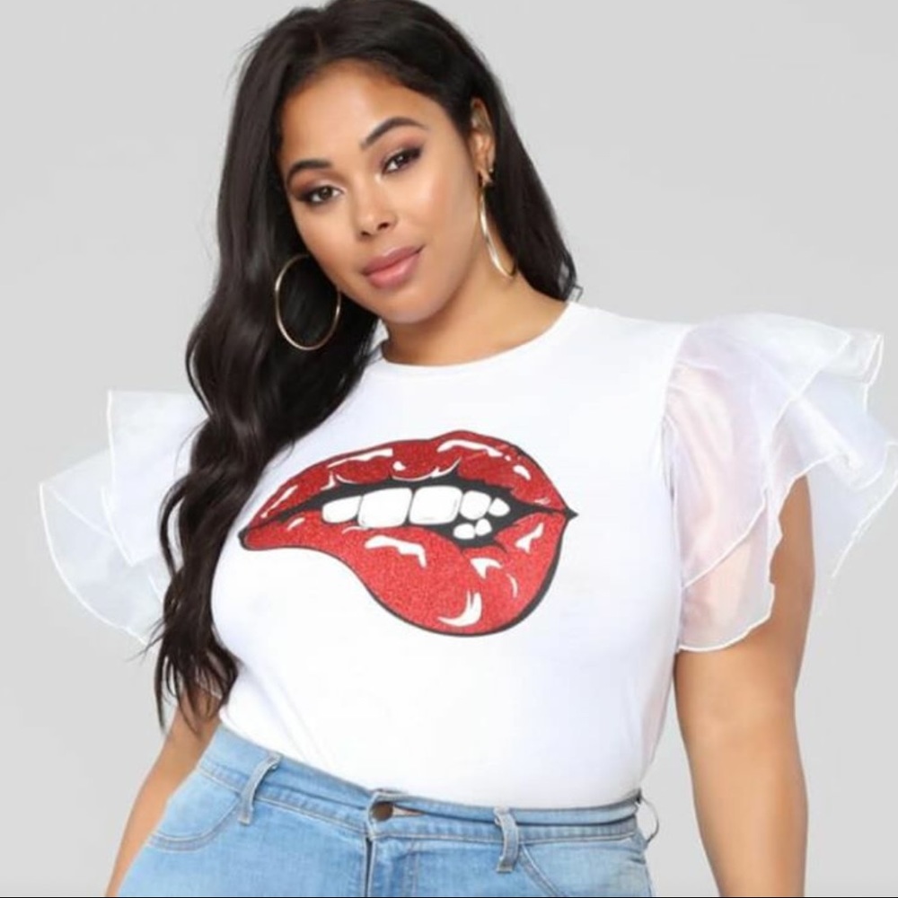 Lace detail T-shirt